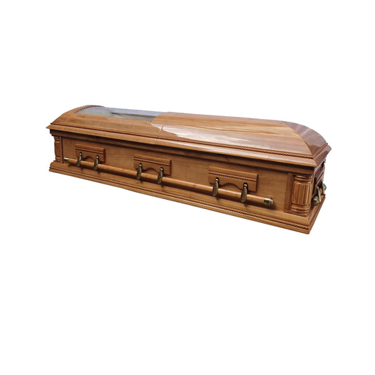 Half Clear Top Casket